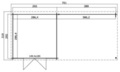 Lasita Maja redskabsrum m/pergola St. Louis 292 x 681 cm